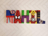 Superhero Letters - 5 Letter Name
