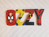Superhero Letters - 4 Letter Name