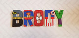 Superhero Letters - 5 Letter Name