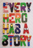 Superhero Letters For Kids Bedroom - 10-20 Letters