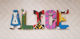 Alice in Wonderland Letters