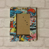 Superman Frame - Super Hero Comic Book Decoupage Picture Frame 6"x4" or 7"x5" - Gifts for Boys - Gift for Superman Fan