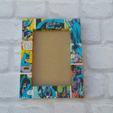 Batman Frame - Super Hero Comic Book Decoupage Picture Frame 6"x4" or 7"x5" - Gifts for Boys - Gift for Batman Fan