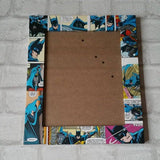 Batman Frame - Super Hero Comic Book Decoupage Picture Frame 6"x4" or 7"x5" - Gifts for Boys - Gift for Batman Fan