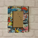 Superman Frame - Super Hero Comic Book Decoupage Picture Frame 6"x4" or 7"x5" - Gifts for Boys - Gift for Superman Fan