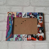 Custom Frame - - Couples Frame - Superhero Frame-  Comic Book Frame - Decoupage Picture Frame 6"x4" or 7"x5" - Custom Made Frame