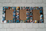Captain America Fram - Super Hero  - Comic Book  - Decoupage Picture Frame 6"x4" or 7"x5" - Gifts for Boys