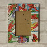 The Flash Frame -  Super Hero -  Comic Book-  Decoupage Picture Frame 6"x4" or 7"x5" Gift for Boys - Gift for Flash Fan