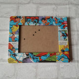 Superman Frame - Super Hero Comic Book Decoupage Picture Frame 6"x4" or 7"x5" - Gifts for Boys - Gift for Superman Fan