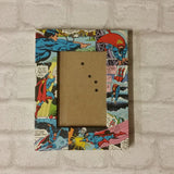 Superman Frame - Super Hero Comic Book Decoupage Picture Frame 6"x4" or 7"x5" - Gifts for Boys - Gift for Superman Fan