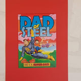 Father's Day Card - Comic Book Card - Pop Art Card - Card for Him - Card for Dad - Card for Men- Superhero Card