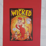 Wicked Birthday Card - Comic Book Birthday Card - Pop Art Birthday Card - Card for Her - Card for Mom - Card for Women - Funny Card