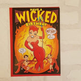 Wicked Birthday Card - Comic Book Birthday Card - Pop Art Birthday Card - Card for Her - Card for Mom - Card for Women - Funny Card