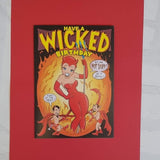 Wicked Birthday Card - Comic Book Birthday Card - Pop Art Birthday Card - Card for Her - Card for Mom - Card for Women - Funny Card