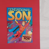 Sensational Son Card - Comic Book Card - Pop Art Card - Card for Him - Card for Son- Card for boys- Superhero Card