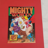 Birthday Card - Mighty Woman Card -Comic Book Birthday Card - Pop Art Birthday Card - Card for Her - Card for Women - Superhero Card
