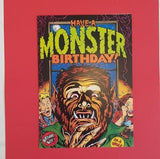 Monster Birthday Card - Comic Book Birthday Card - Pop Art Birthday Card - Card for Him- Card for Dad - Card for Birthday Boy