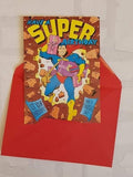 Super Birthday Card - Comic Book Birthday Card - Pop Art Birthday Card - Card for Her - Card for Him - Card for Women - Card for Men