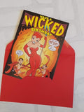 Wicked Birthday Card - Comic Book Birthday Card - Pop Art Birthday Card - Card for Her - Card for Mom - Card for Women - Funny Card