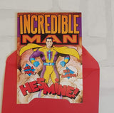 Funny Birthday Card - Comic Book Birthday Card - Pop Art Birthday Card - Card for Him - Card for Dad - Card for Men - Superhero Card
