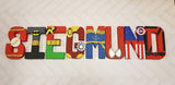 Superhero Letters - Personalized Superhero Name - Hand Painted Papier Mache Letters - Kids Bedroom -MADE TO ORDER - 1-9 Letters