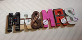 Mr & Mrs Sign - Superhero Wedding - Top Table Sign - Hand Painted letters - MADE TO ORDER - Mr and Mr letters - Mrs and Mrs Wedding Sign