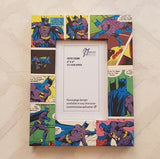 Batman Frame - Super Hero Comic Book Decoupage Picture Frame 6"x4" or 7"x5" - Gifts for Boys - Gift for Batman Fan