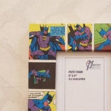 Batman Frame - Super Hero Comic Book Decoupage Picture Frame 6"x4" or 7"x5" - Gifts for Boys - Gift for Batman Fan