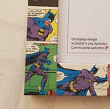 Batman Frame - Super Hero Comic Book Decoupage Picture Frame 6"x4" or 7"x5" - Gifts for Boys - Gift for Batman Fan