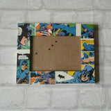 Batman Frame - Super Hero Comic Book Decoupage Picture Frame 6"x4" or 7"x5" - Gifts for Boys - Gift for Batman Fan