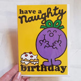 Little Miss Naughty Card Birthday Card MR41