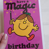 Little Miss Magic Card Birthday Card MR43