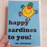 Mr Men Mr Nonsense Card Silly Birthday Card MR33