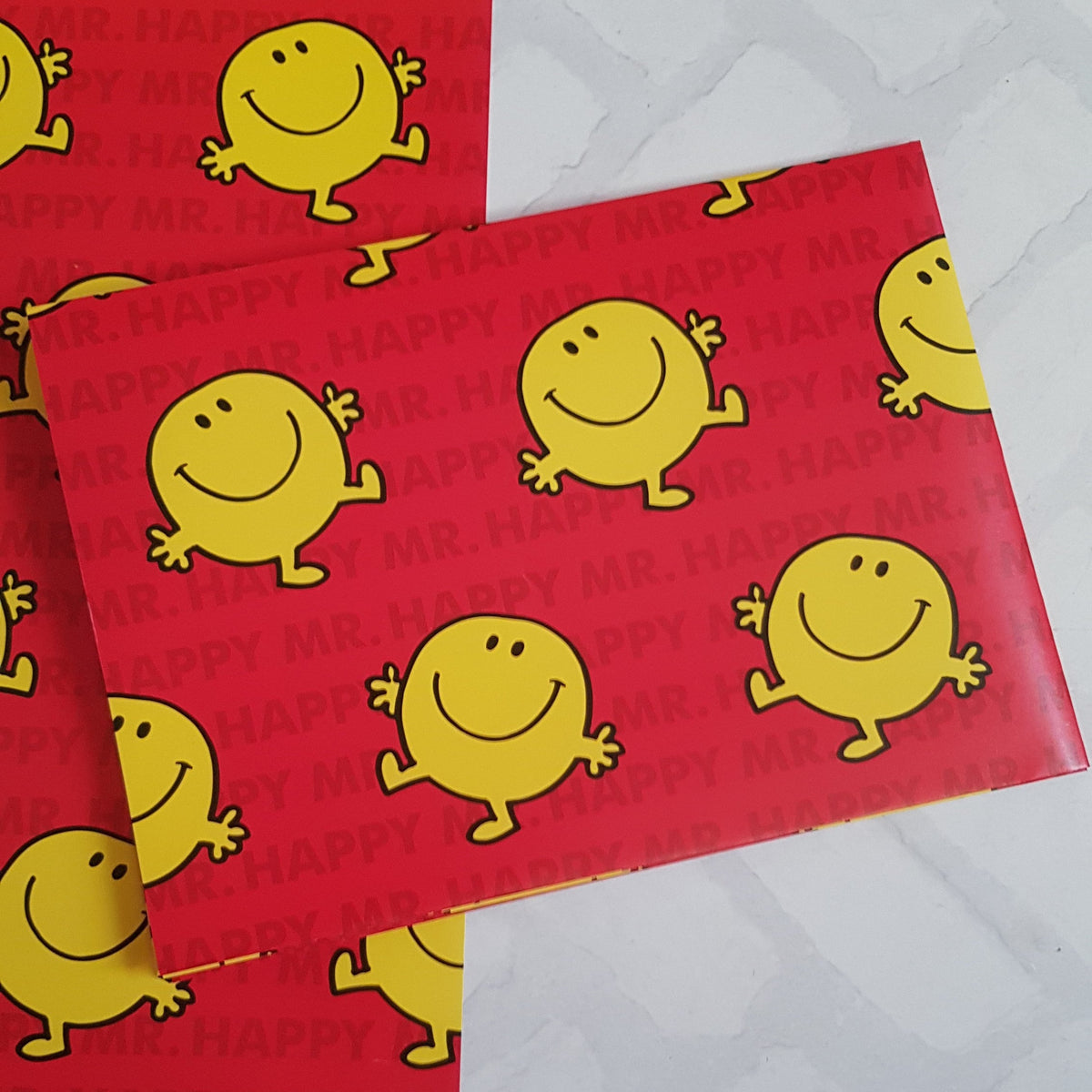 Mr Men Wrapping Paper Red – Magnificent Makes UK