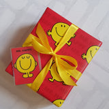 Mr Men Wrapping Paper Red