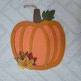 Halloween Pumpkin Plaque