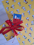 Peanuts Snoopy Gift Wrap Yellow