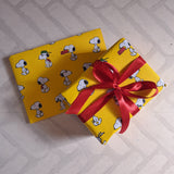 Peanuts Snoopy Gift Wrap Yellow
