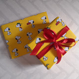 Peanuts Snoopy Gift Wrap Yellow