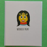 Emoji Card Wonder Mum! Wonder Woman Style Mother's Day Card