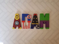 Superhero Letters - 4 Letter Name