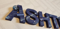 Space Theme Letters