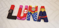 Superhero Girls Letters -  1-9 Letter Name
