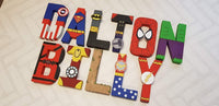 Superhero Letters For Kids Bedroom - 10-20 Letters