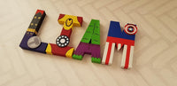 Superhero Letters - 4 Letter Name