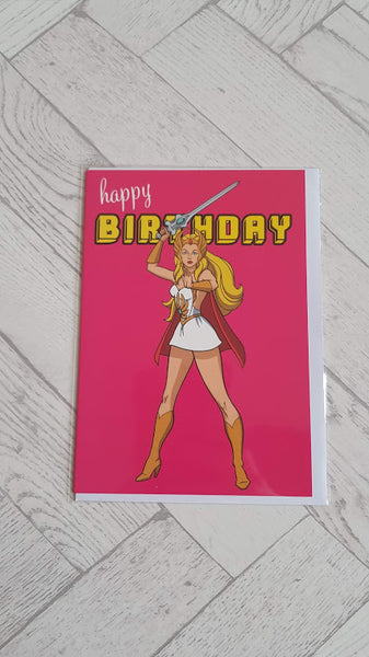 Happy Birthday She-Ra Card SHE5