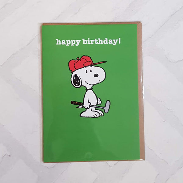 Golf Birthday Card SNOOP12