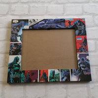 Custom Frame - - Couples Frame - Superhero Frame-  Comic Book Frame - Decoupage Picture Frame 6"x4" or 7"x5" - Custom Made Frame