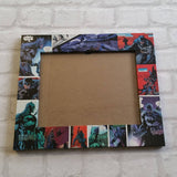 Custom Frame - - Couples Frame - Superhero Frame-  Comic Book Frame - Decoupage Picture Frame 6"x4" or 7"x5" - Custom Made Frame
