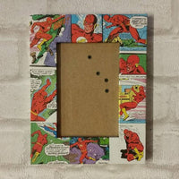 The Flash Frame -  Super Hero -  Comic Book-  Decoupage Picture Frame 6"x4" or 7"x5" Gift for Boys - Gift for Flash Fan